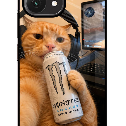 Gamer Cat Energy Mi 11 Lite Glass Case