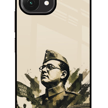 Netaji Rising Mi 11 Lite Glass Case Back Cover by Casekaro