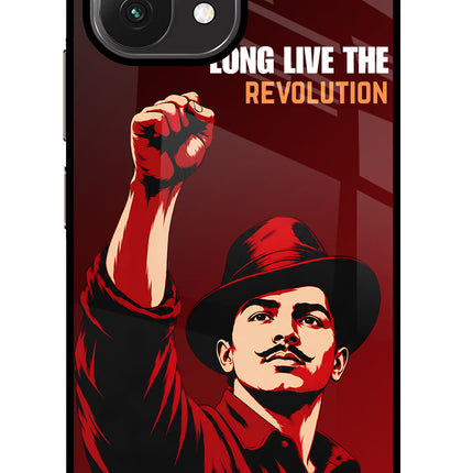 Bhagat Singh Revolution Mi 11 Lite Glass Case Back Cover by Casekaro