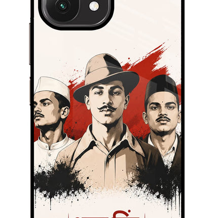 Bhagat Singh Trio Mi 11 Lite Glass Case Back Cover by Casekaro
