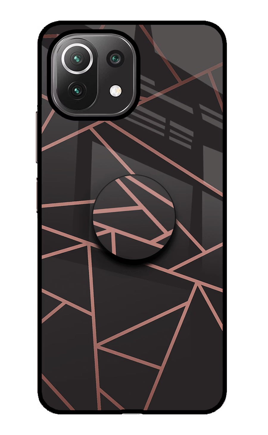 Geometric Pattern Mi 11 Lite Pop Case, Glass case