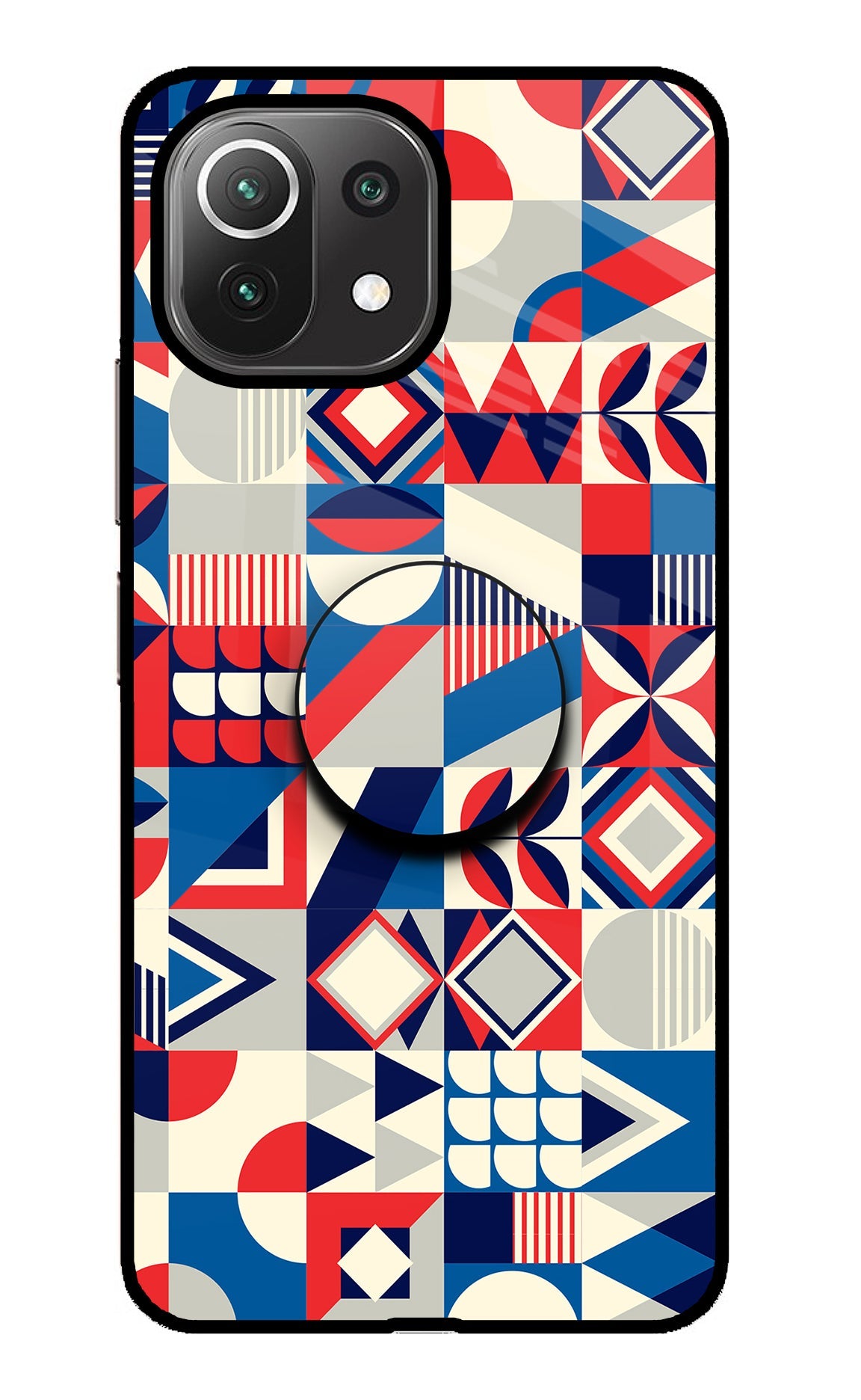 Colorful Pattern Mi 11 Lite Glass Case