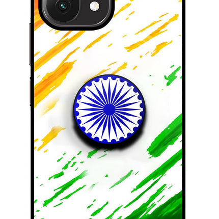 Indian Flag Ashoka Chakra Mi 11 Lite Pop Case by Casekaro