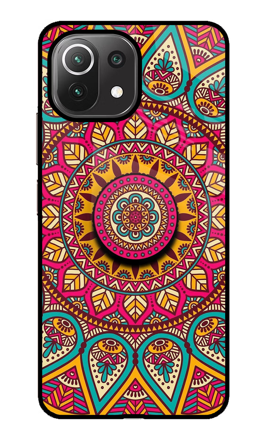 Mandala Mi 11 Lite Pop Case, Glass case