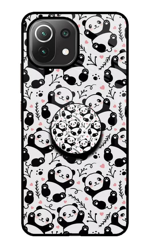 Cute Panda Mi 11 Lite Glass Case