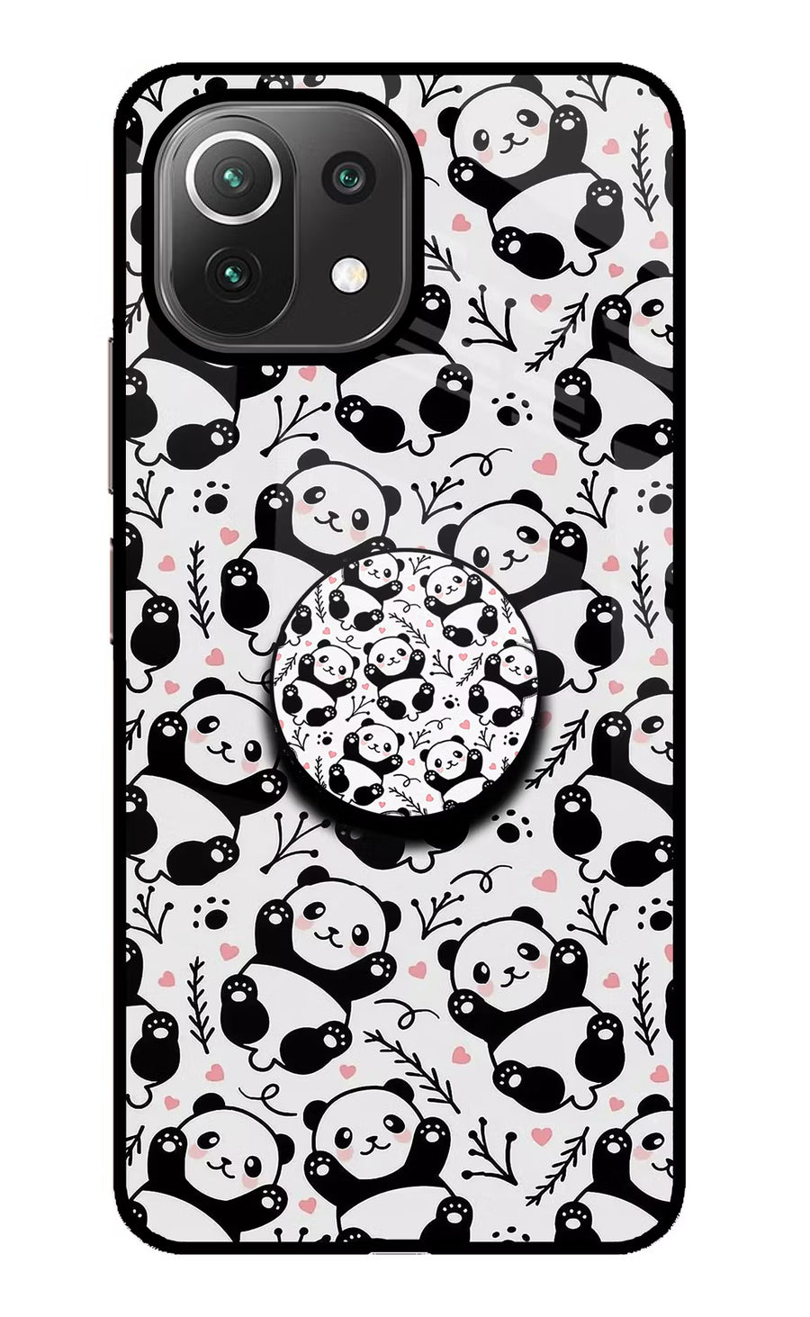 Cute Panda Mi 11 Lite Pop Case, Glass case