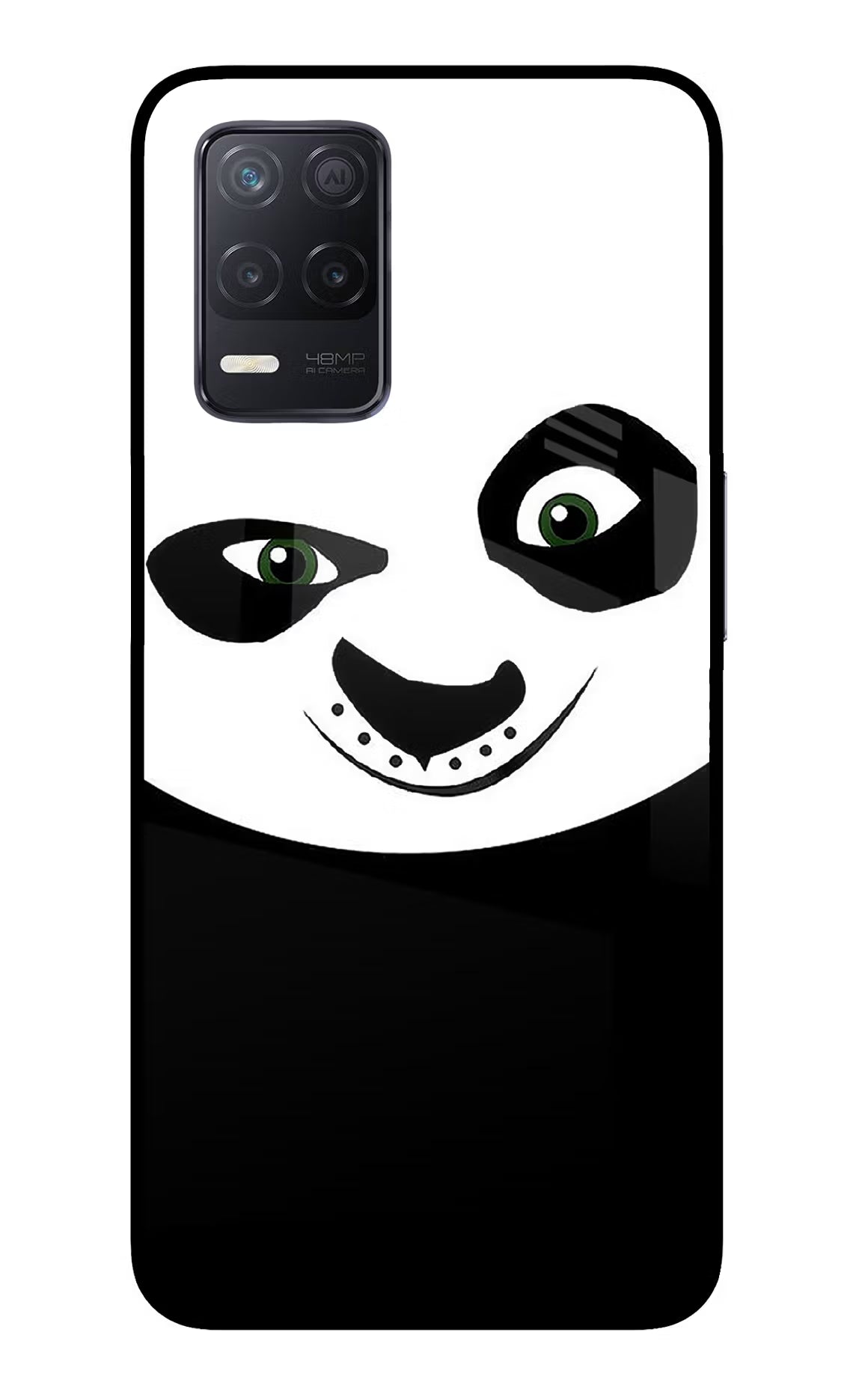 Panda Realme 8 5G/8s 5G Glass Case Back Cover by Casekaro