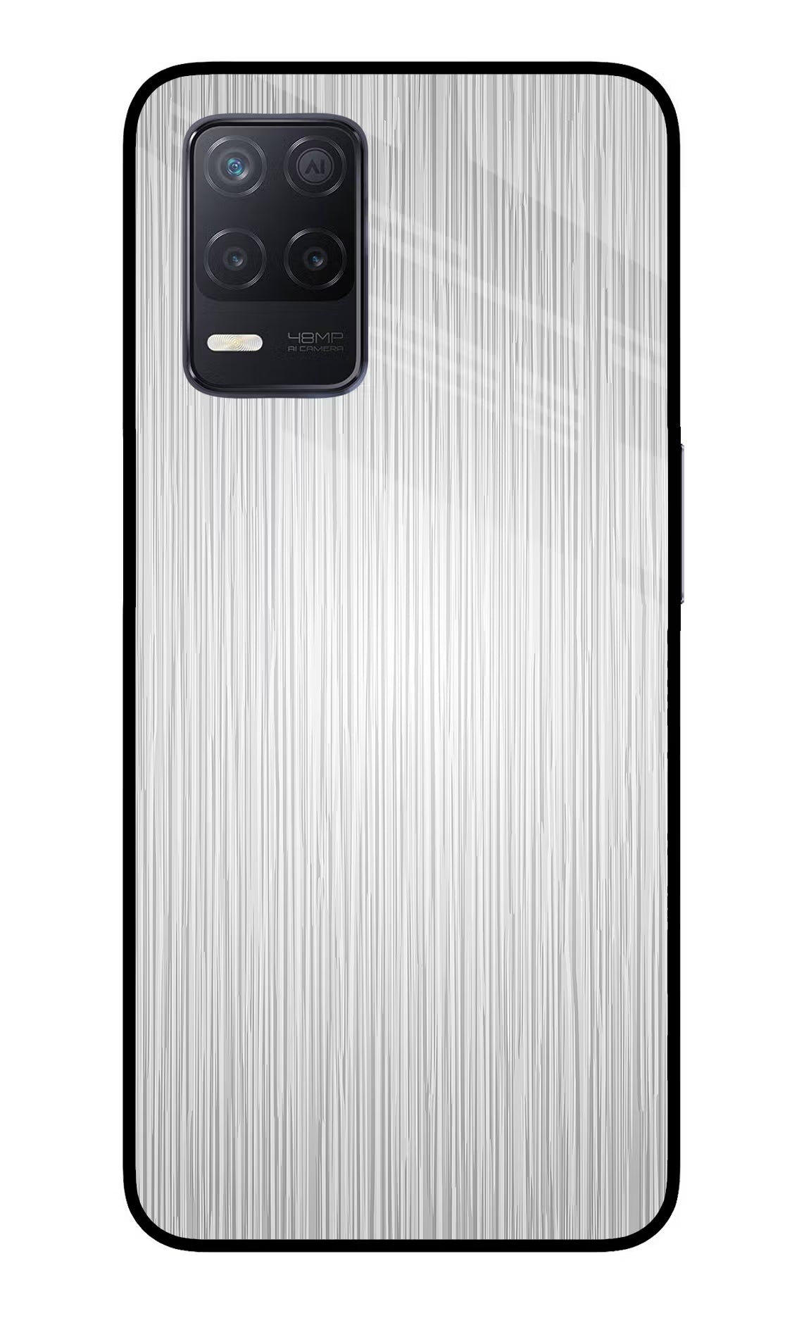 Wooden Grey Texture Realme 8 5G/8s 5G Glass Case Back Cover by Casekaro