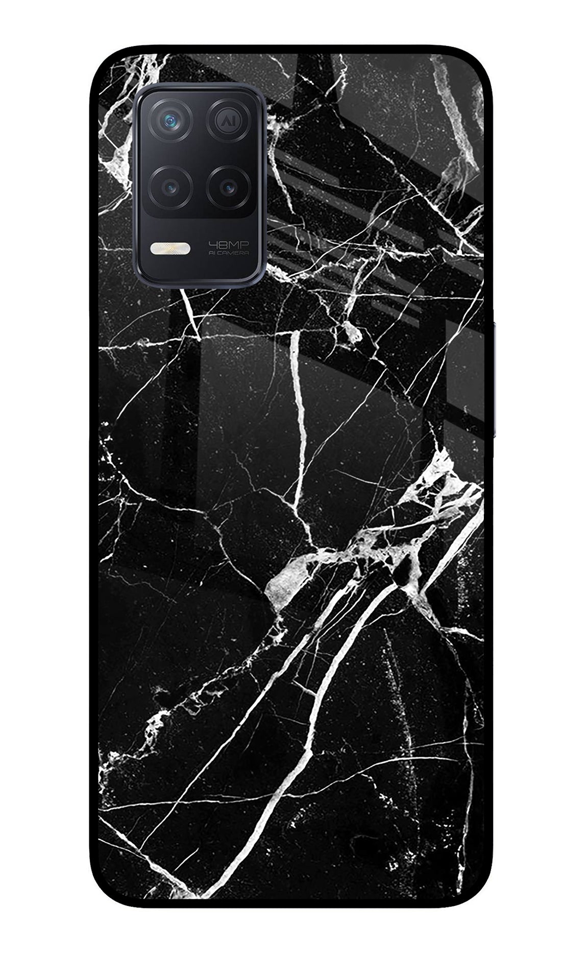 Black Marble Pattern Realme 8 5G/8s 5G Back Cover