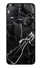 Black Marble Pattern Realme 8 5G/8s 5G Glass Case
