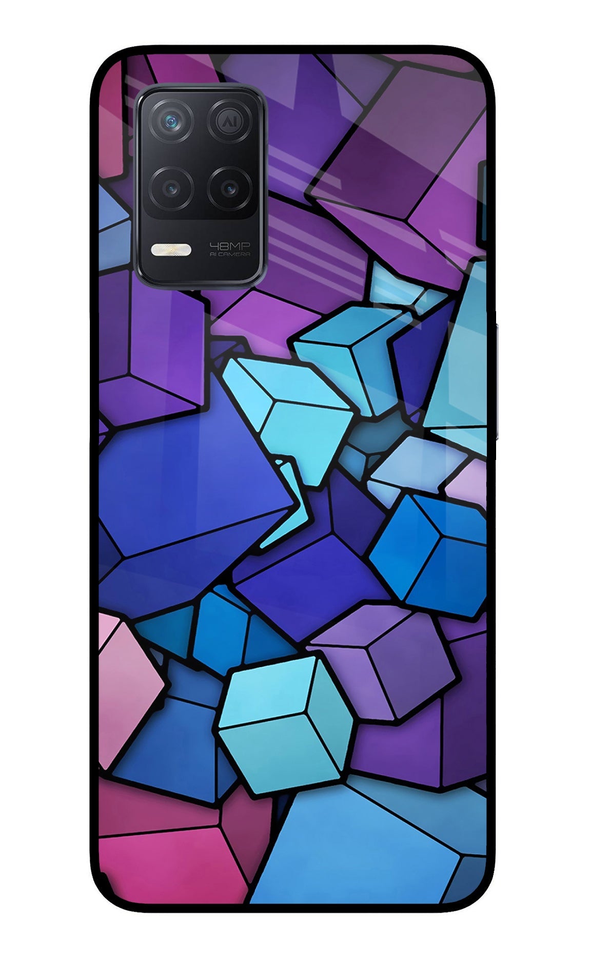 Cubic Abstract Realme 8 5G/8s 5G Back Cover