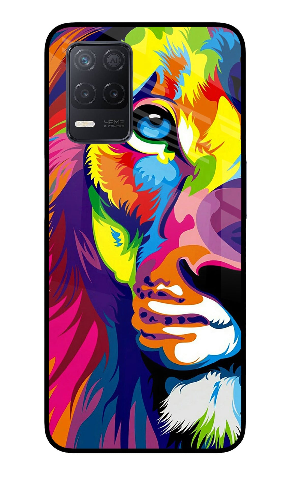 Lion Half Face Realme 8 5G/8s 5G Back Cover