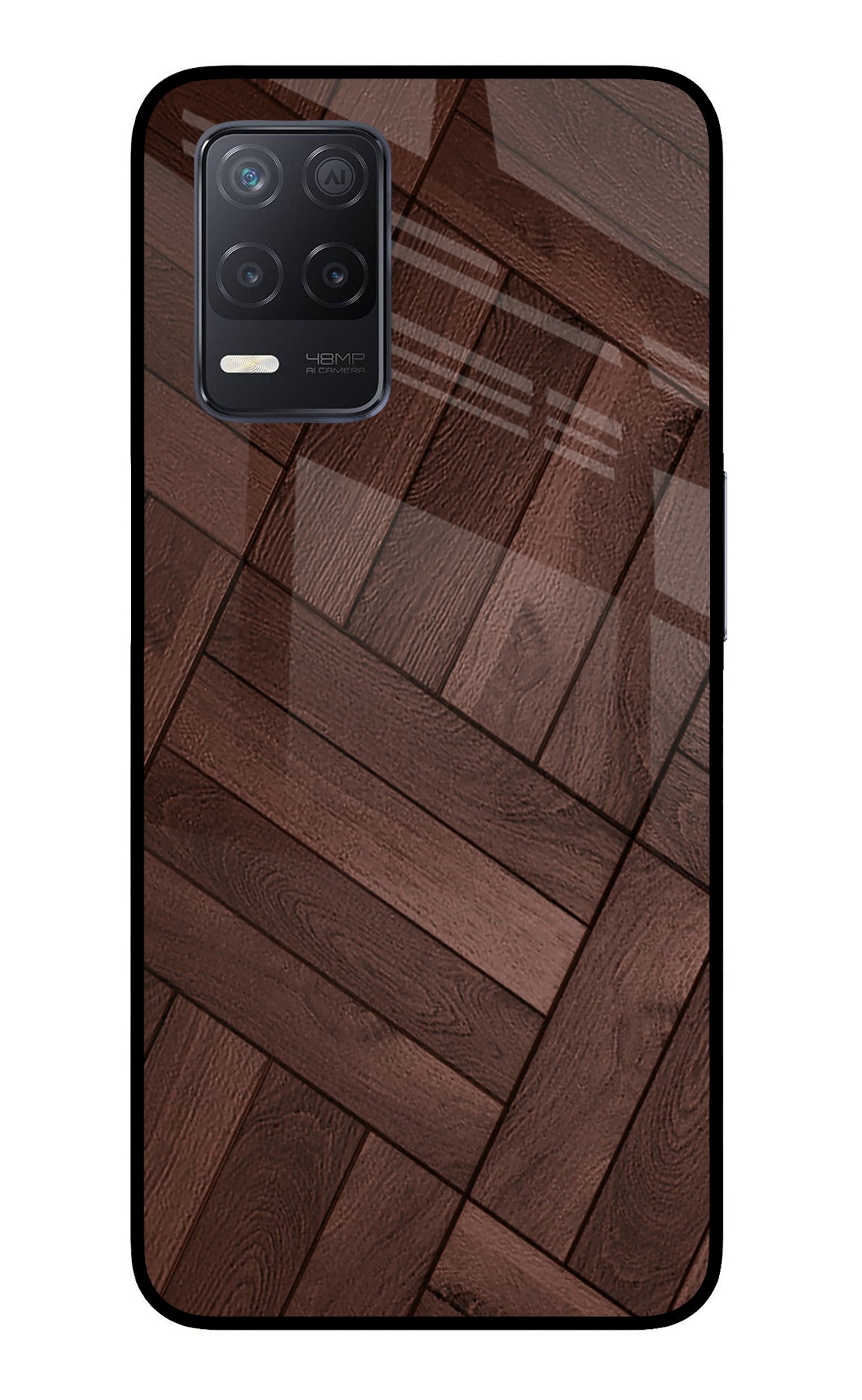 Wooden Texture Design Realme 8 5G/8s 5G Back Cover