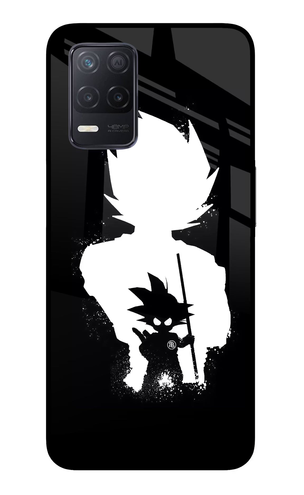 Goku Shadow Realme 8 5G/8s 5G Glass Case Back Cover by Casekaro