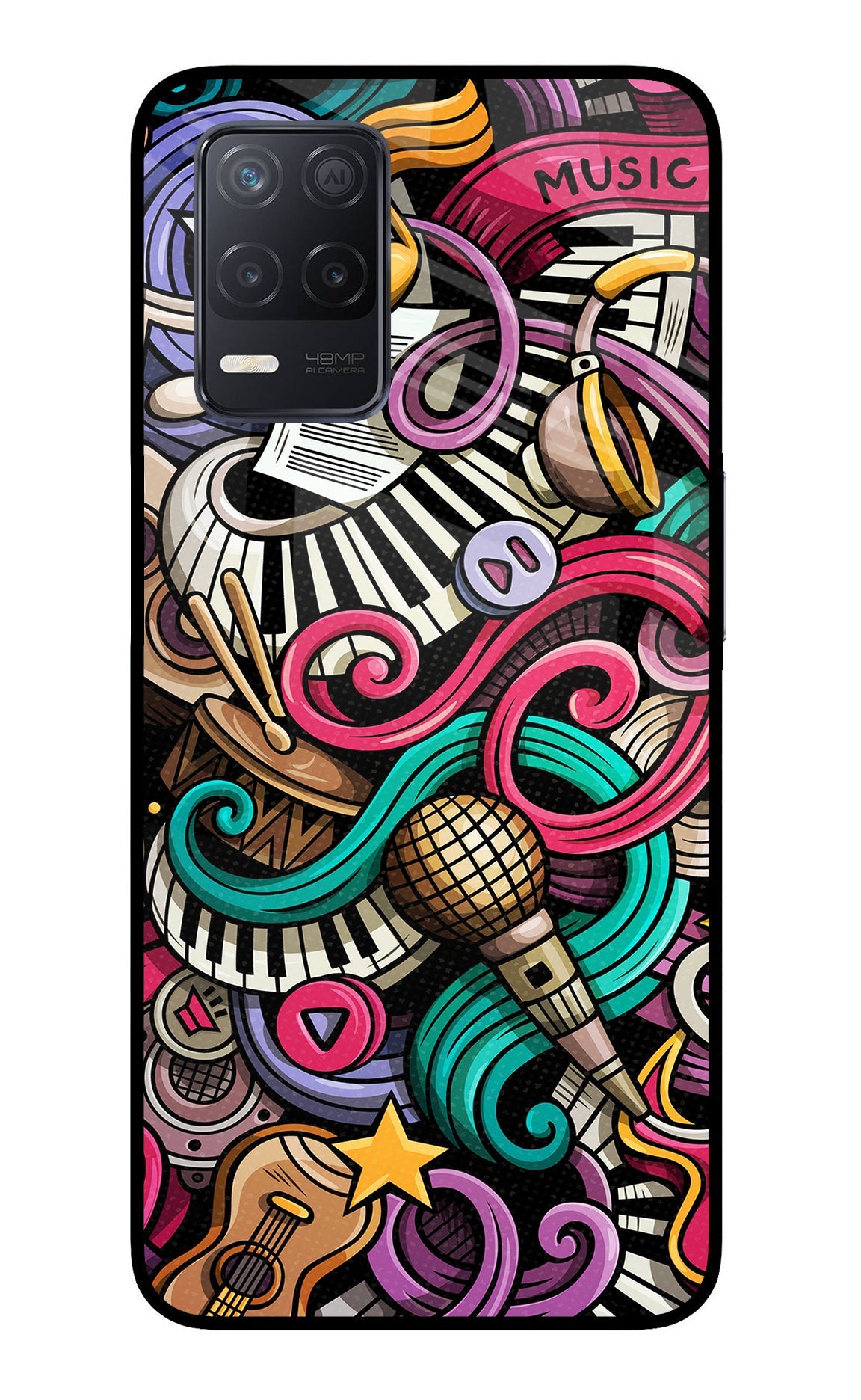 Music Abstract Realme 8 5G/8s 5G Back Cover