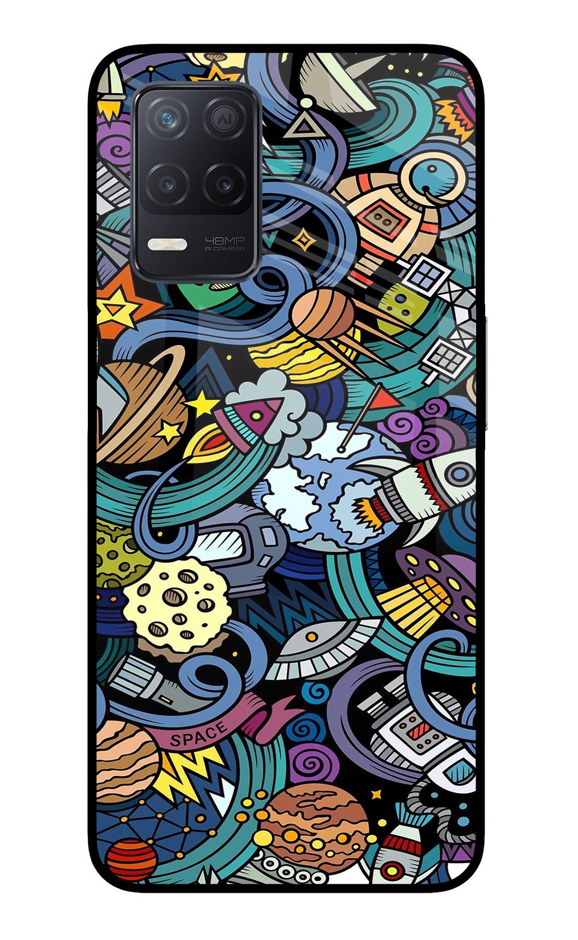 Space Abstract Realme 8 5G/8s 5G Back Cover