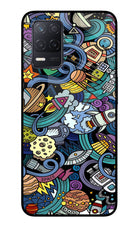 Space Abstract Realme 8 5G/8s 5G Glass Case