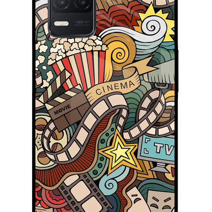 Cinema Abstract Realme 8 5G/8s 5G Glass Case