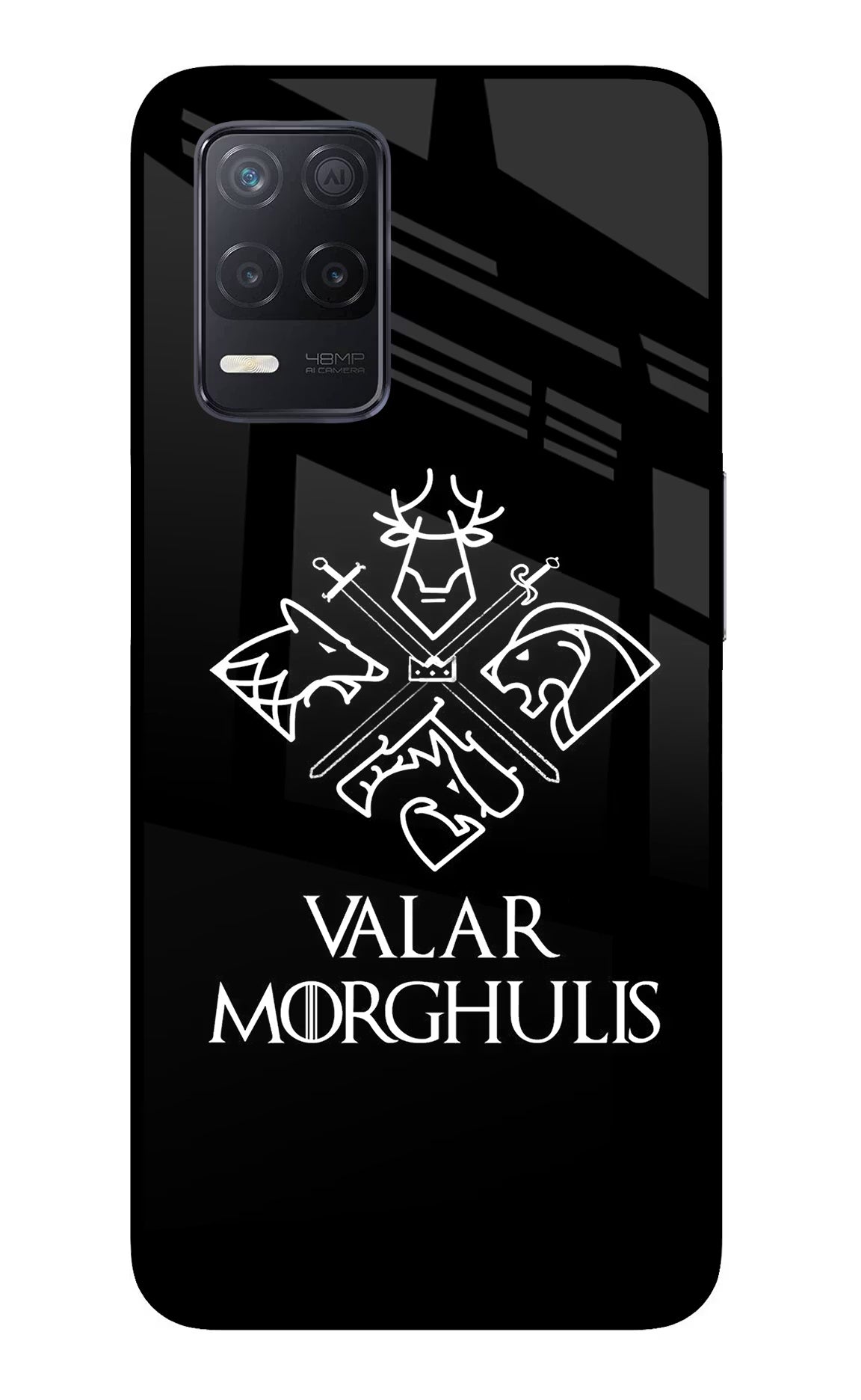 Valar Morghulis | Game Of Thrones Realme 8 5G/8s 5G Glass Case Back Cover by Casekaro