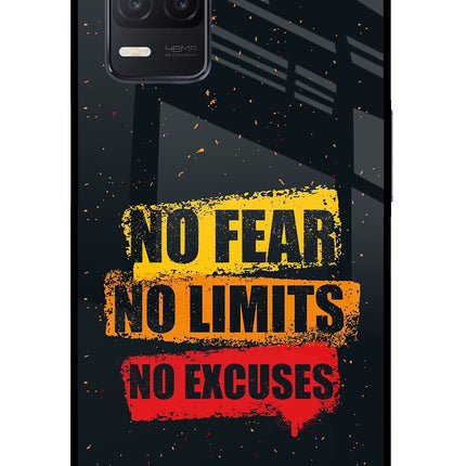 No Fear No Limits No Excuse Realme 8 5G/8s 5G Glass Case