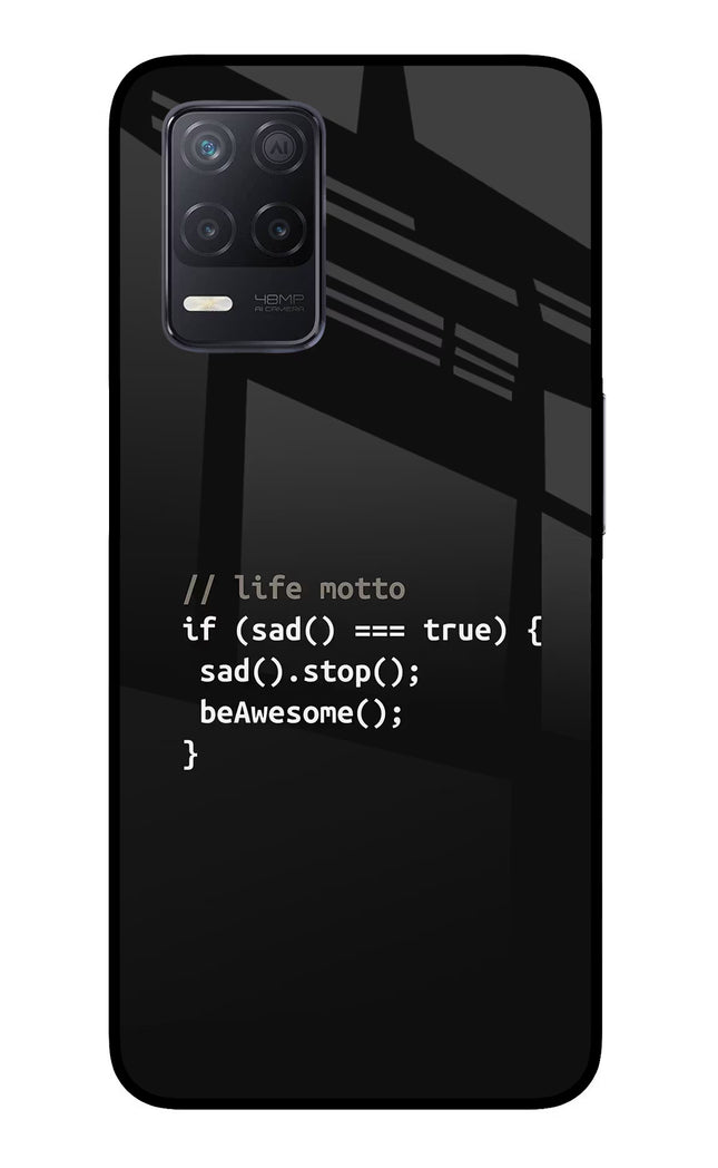 Life Motto Code Realme 8 5G/8s 5G Glass Case