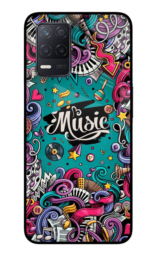 Music Graffiti Realme 8 5G/8s 5G Glass Case