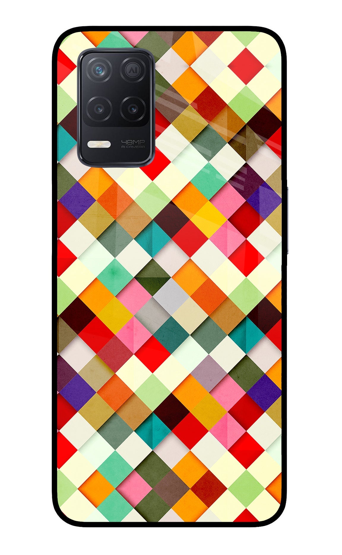 Geometric Abstract Colorful Realme 8 5G/8s 5G Back Cover