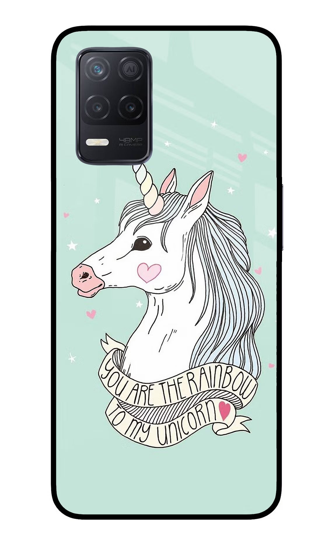 Unicorn Wallpaper Realme 8 5G/8s 5G Glass Case Back Cover by Casekaro