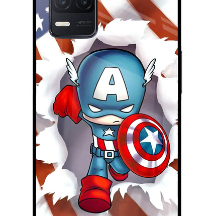 Captain America Realme 8 5G/8s 5G Glass Case