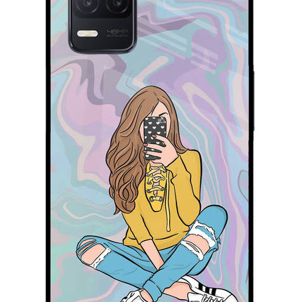 Selfie Girl Realme 8 5G/8s 5G Glass Case