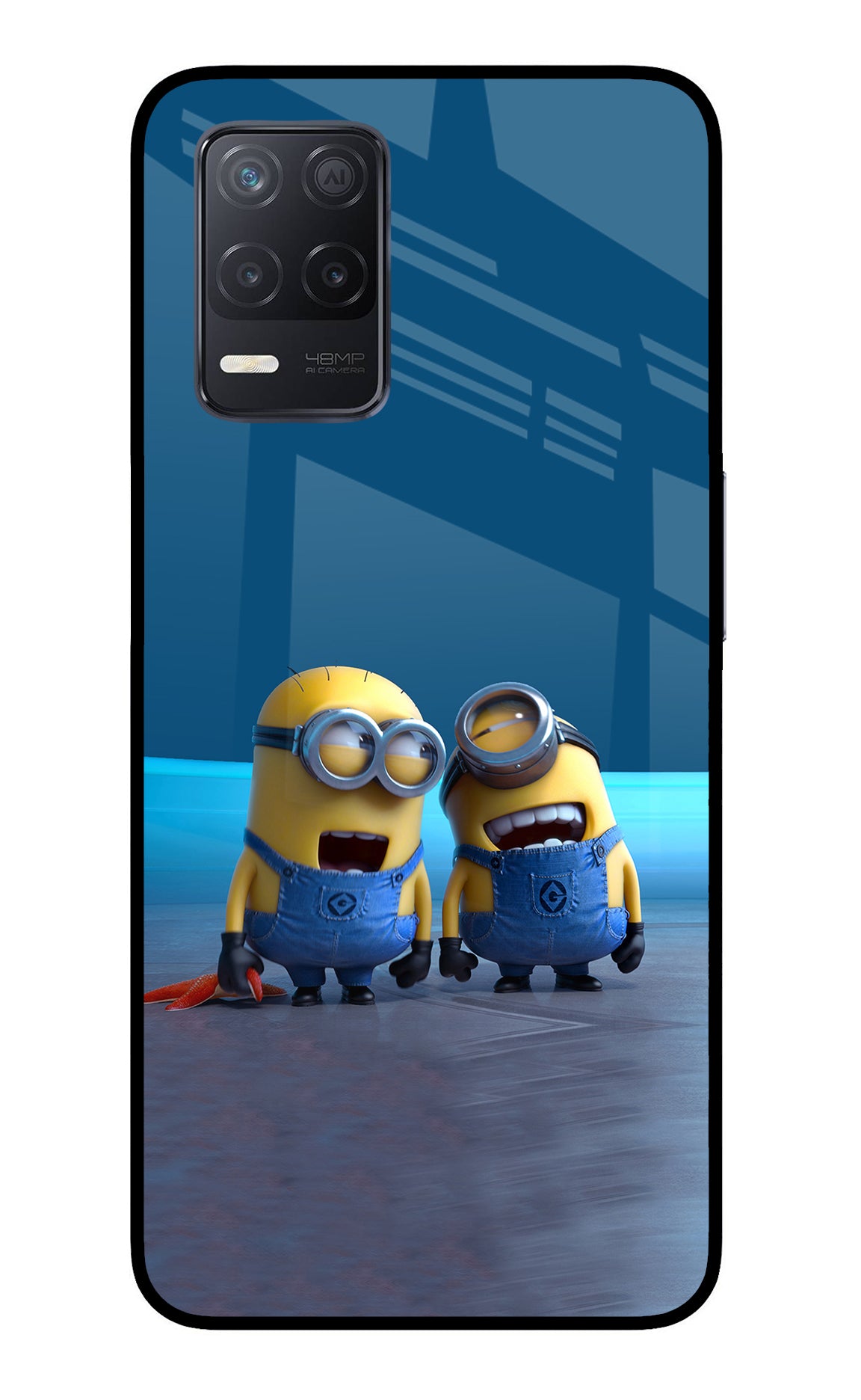 Minion Laughing Realme 8 5G/8s 5G Glass Case