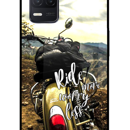 Ride More Worry Less Realme 8 5G/8s 5G Glass Case