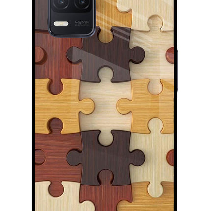 Wooden Puzzle Realme 8 5G/8s 5G Glass Case