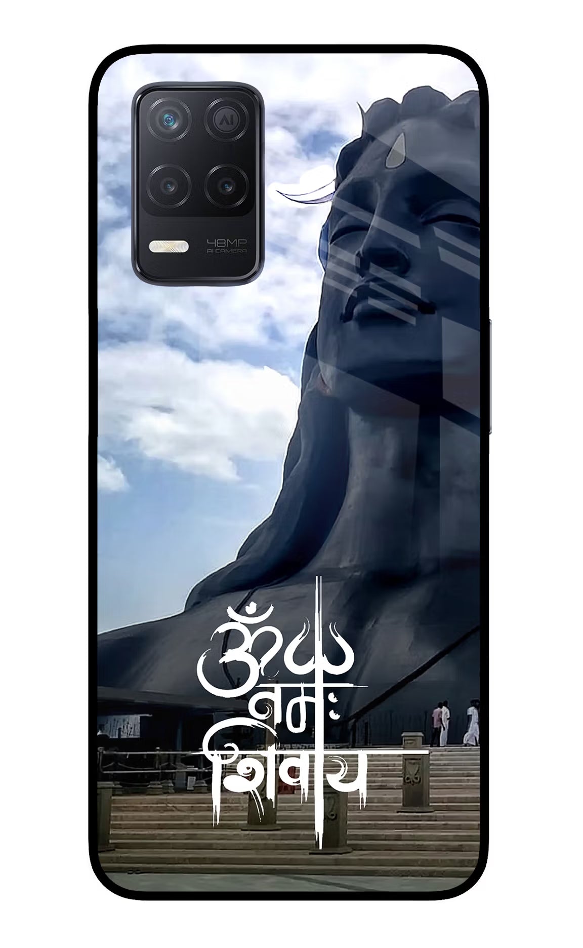Om Namah Shivay Realme 8 5G/8s 5G Glass Case Back Cover by Casekaro