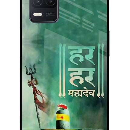 Har Har Mahadev Shivling Realme 8 5G/8s 5G Glass Case