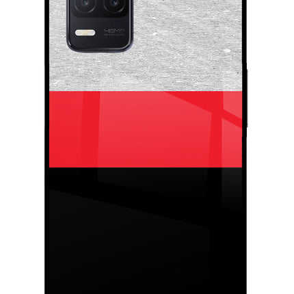Tri Color Pattern Realme 8 5G/8s 5G Glass Case