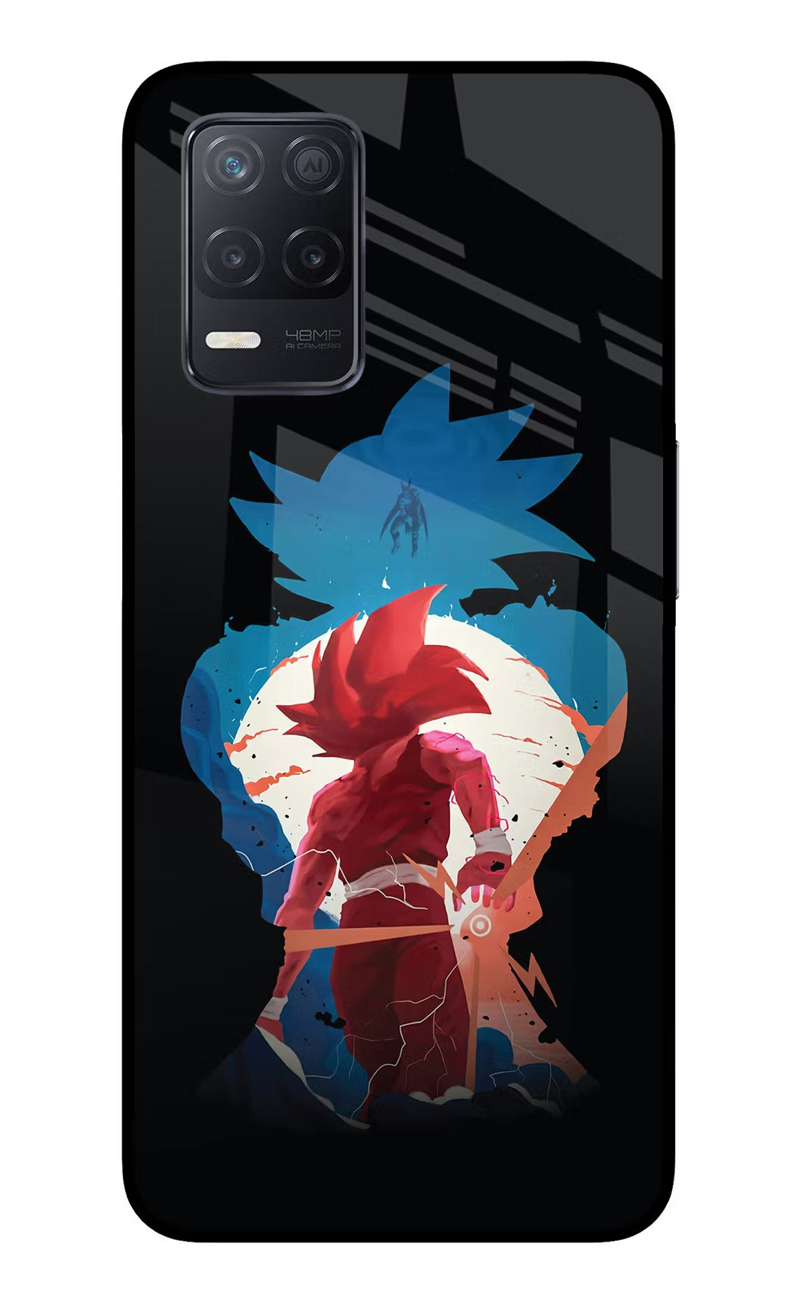 Goku Realme 8 5G/8s 5G Glass Case Back Cover by Casekaro