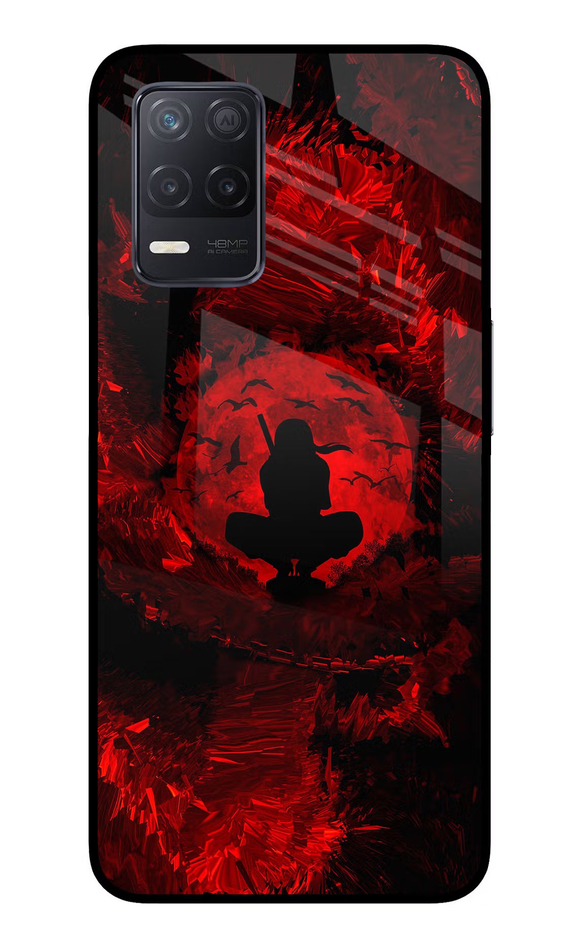 Itachi Uchiha Realme 8 5G/8s 5G Glass Case Back Cover by Casekaro