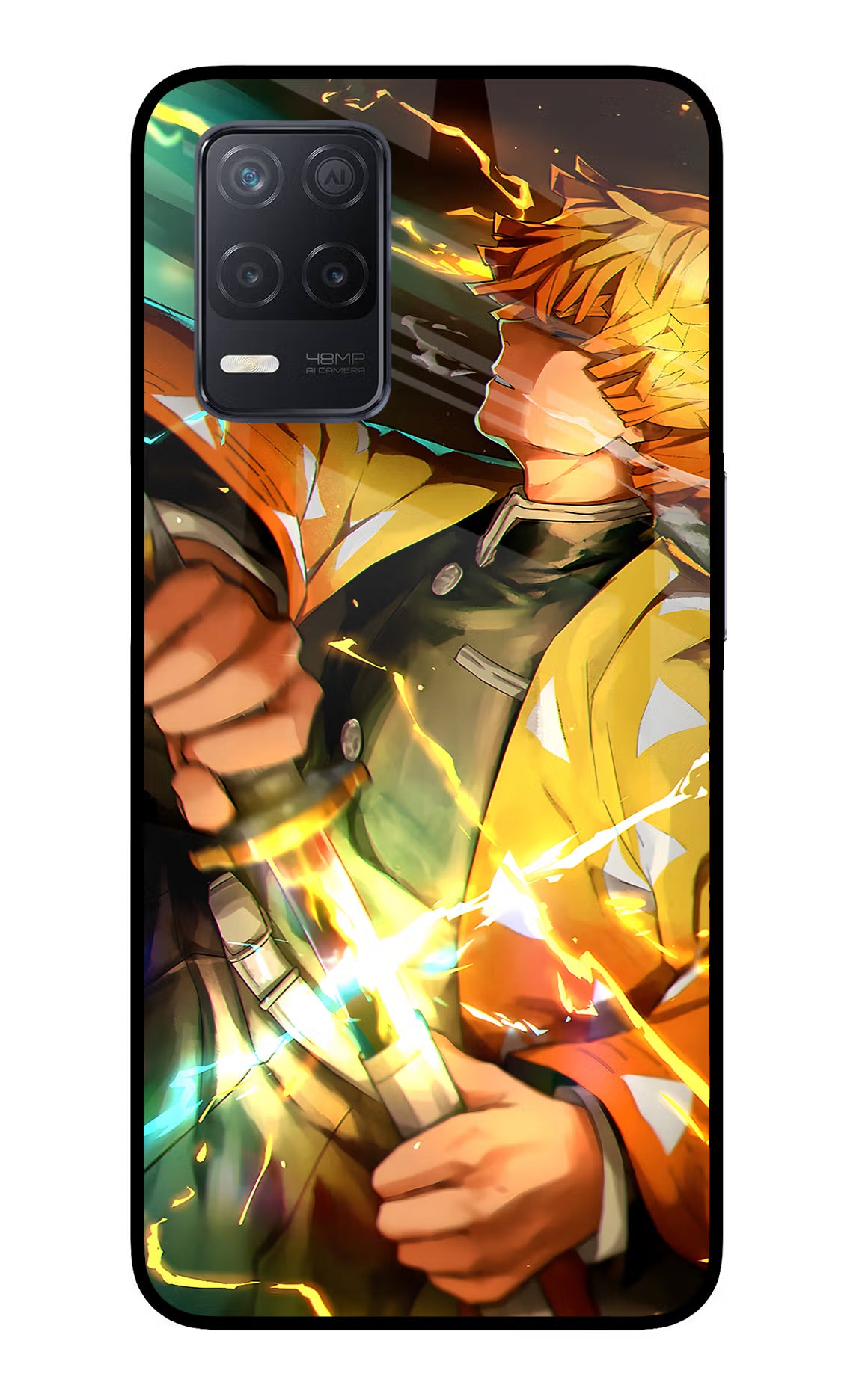 Demon Slayer Realme 8 5G/8s 5G Glass Case Back Cover by Casekaro