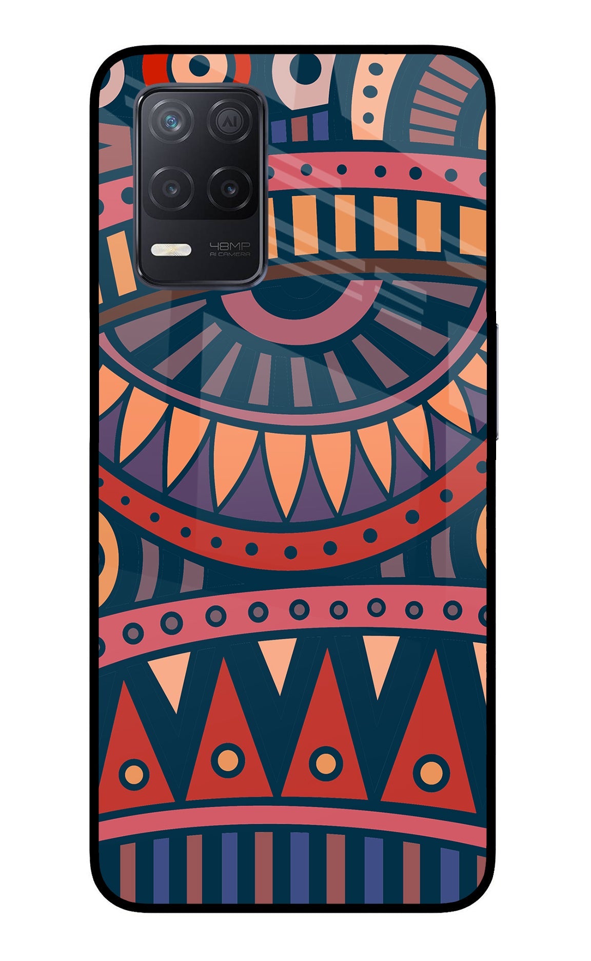 African Culture Design Realme 8 5G/8s 5G Glass Case