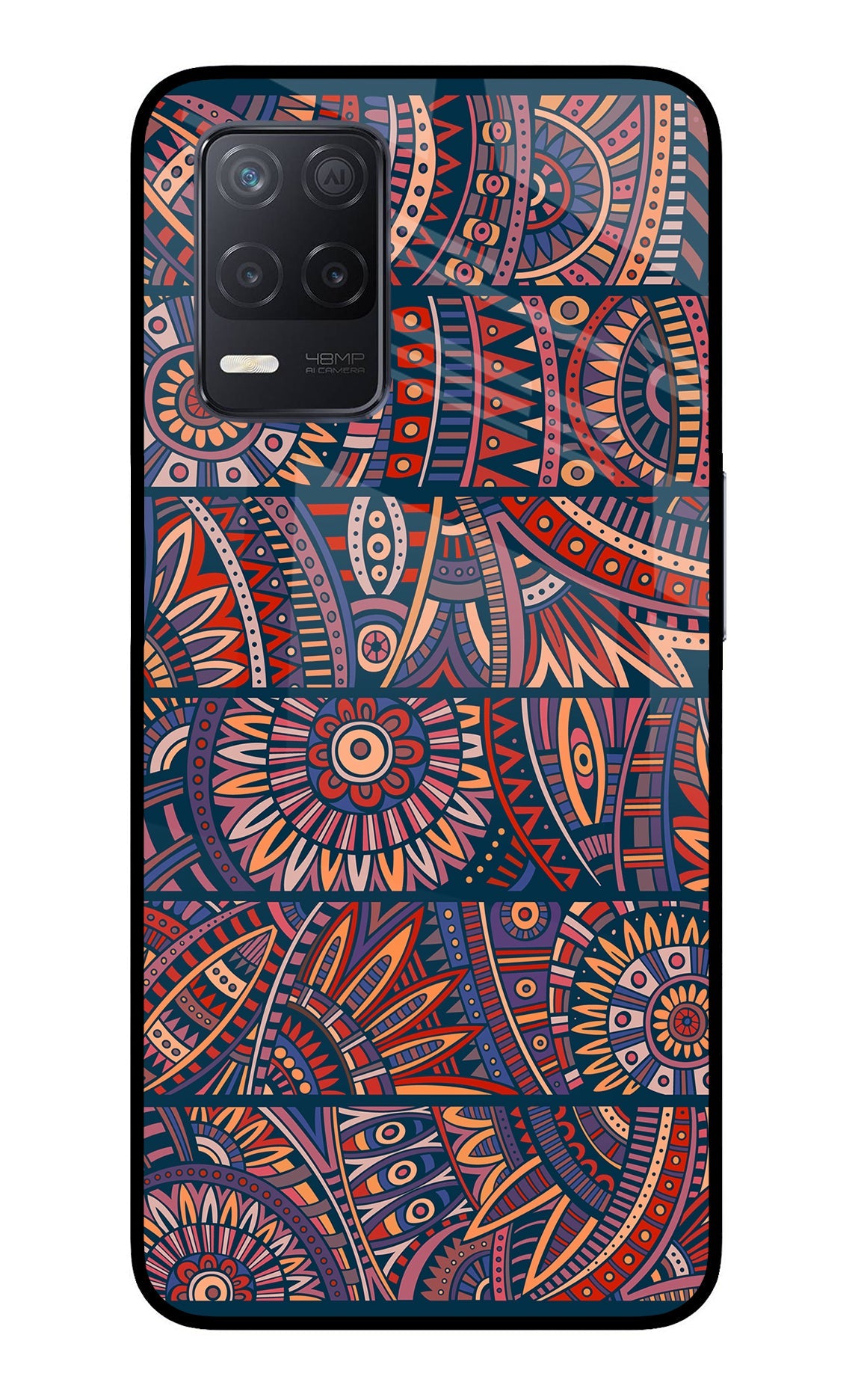 African Culture Design Realme 8 5G/8s 5G Glass Case