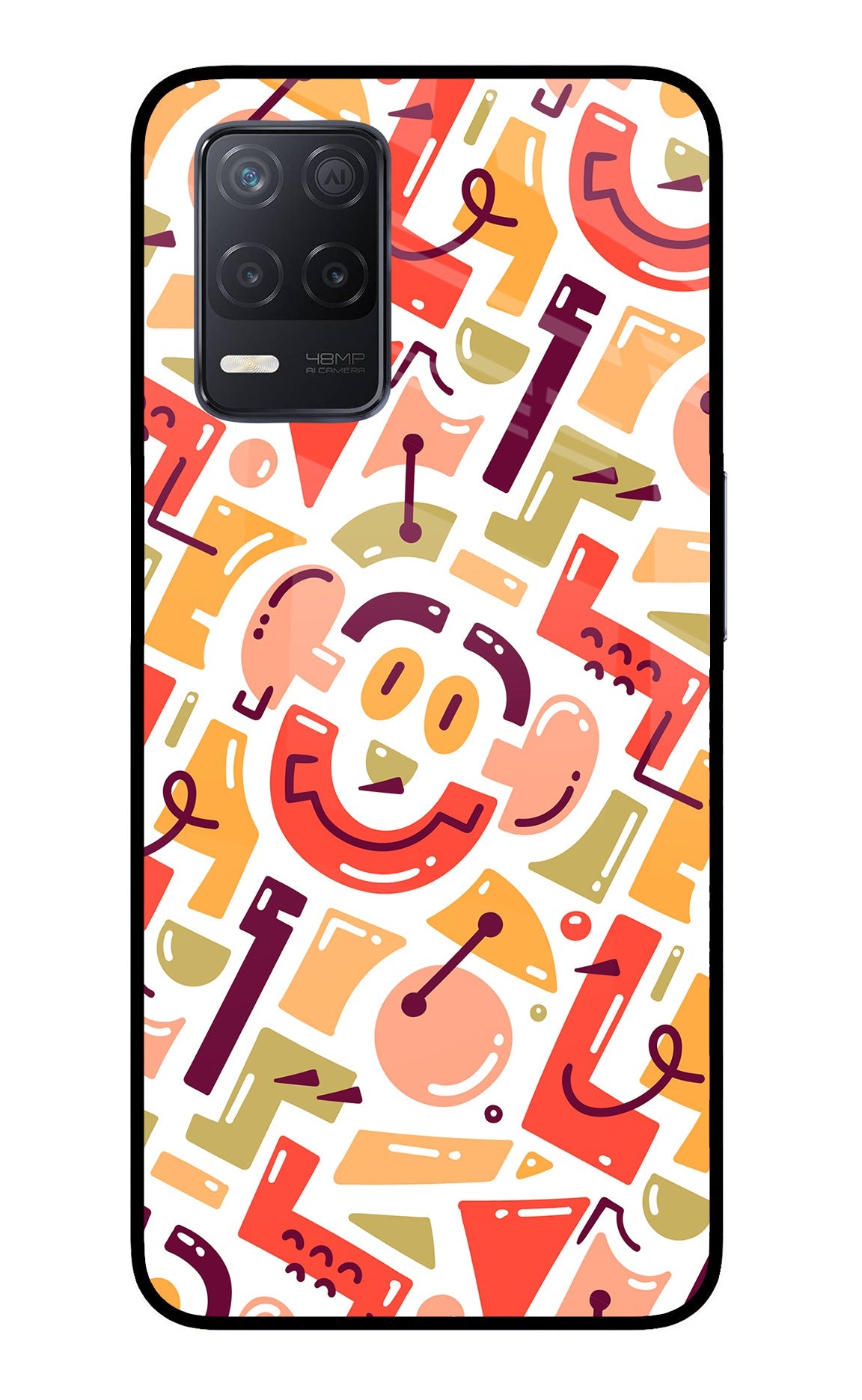 Doodle Pattern Realme 8 5G/8s 5G Back Cover