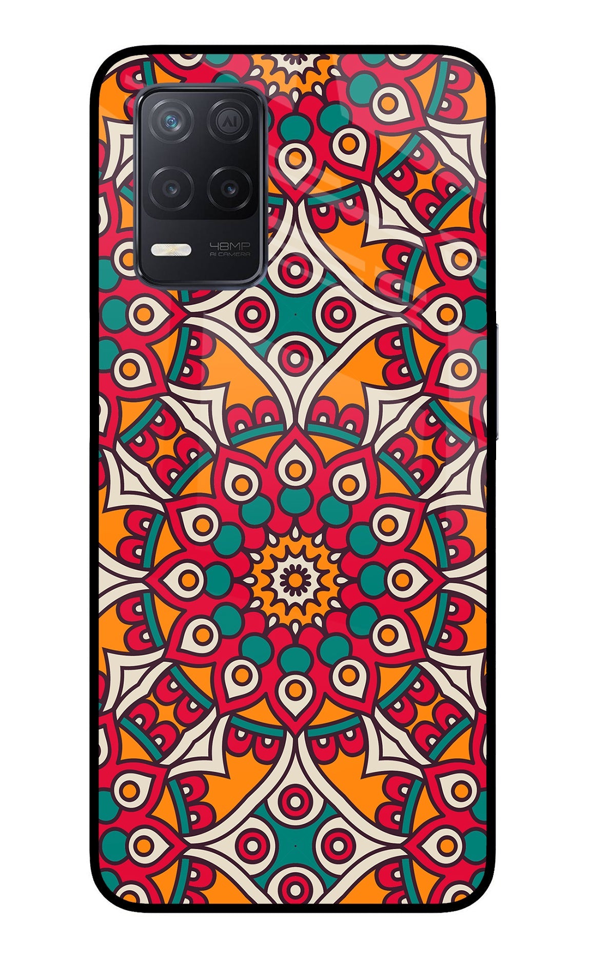 Mandala Art Realme 8 5G/8s 5G Glass Case