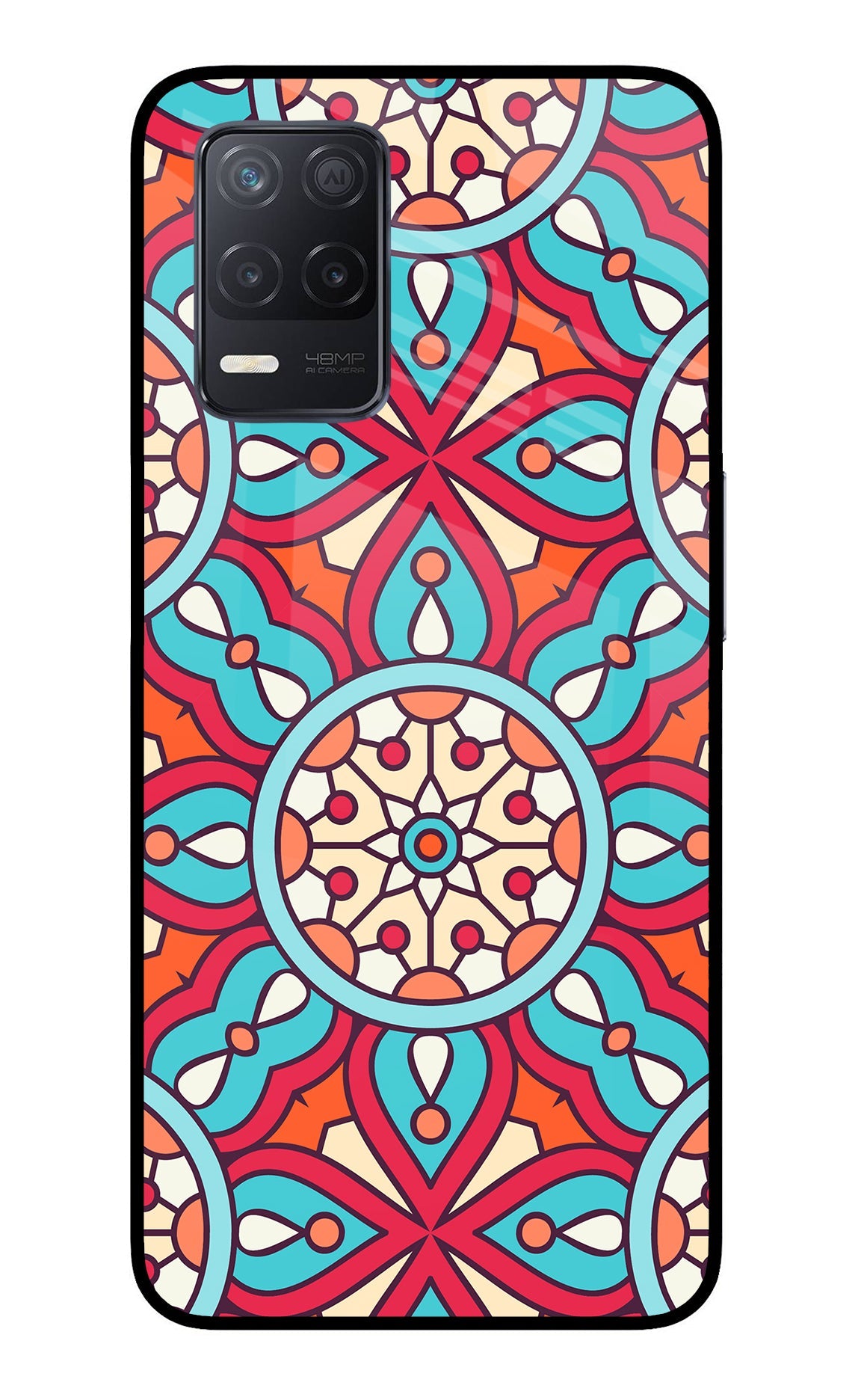 Mandala Geometric Realme 8 5G/8s 5G Glass Case