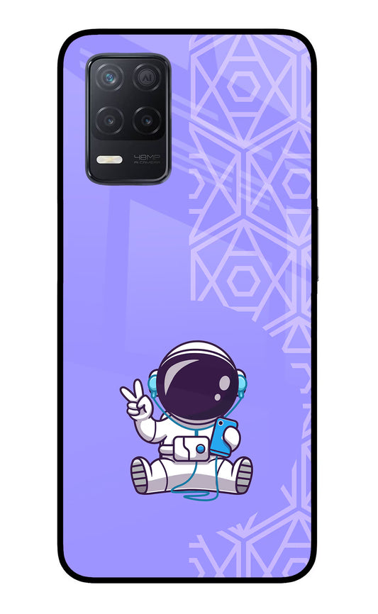 Cute Astronaut Chilling Realme 8 5G/8s 5G Glass Case