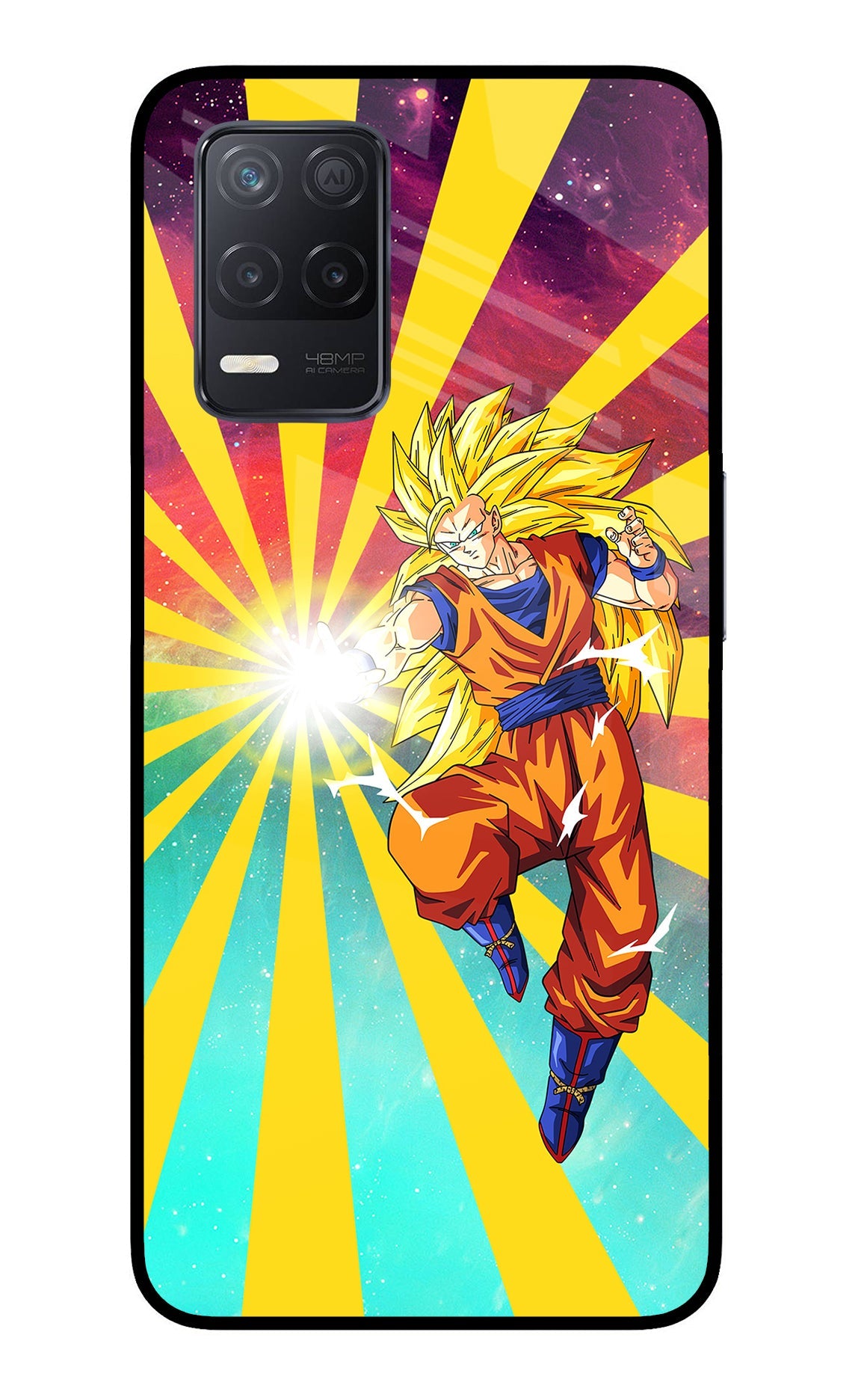 Goku Super Saiyan Realme 8 5G/8s 5G Glass Case