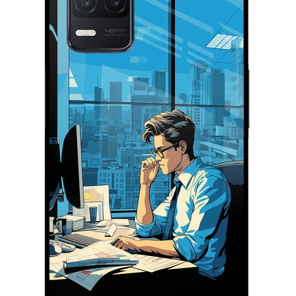 Focused Hustler (AI Generated) Realme 8 5G/8s 5G Glass Case