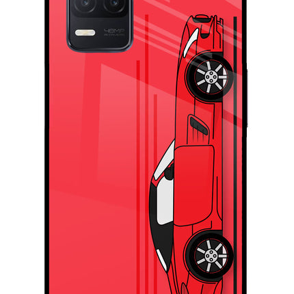 Red Velocity Realme 8 5G/8s 5G Glass Case