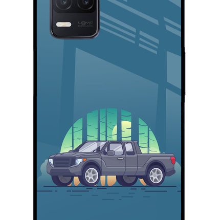 Retro Garage Vibe Realme 8 5G/8s 5G Glass Case