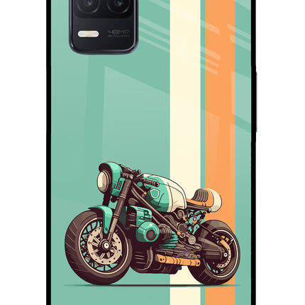 Striped Moto Drift Realme 8 5G/8s 5G Glass Case